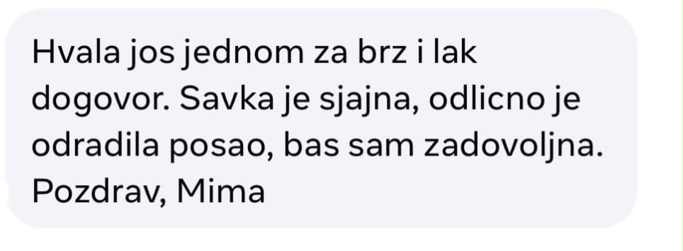 Pozitivno iskustvo klijenta sa Rapid Clean timom